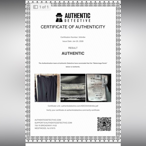 Balenciaga Authenticated Black Wool Blend Tailored Pants 38 US 4-6 Luxury - Picture 2 of 14